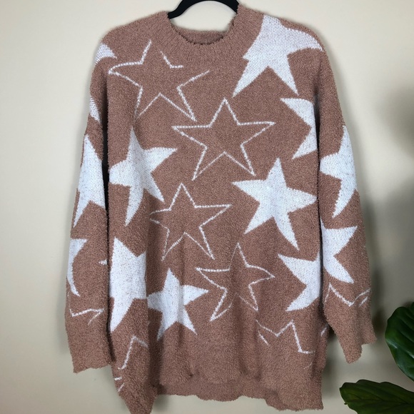 luca + grae Sweaters - MEDIUM LUCA + GRAE STAR SIGN SWEATER, BROWN